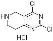 2,4-二氯-5,6,7,8-四氢吡啶并[4,3-d]嘧啶盐酸盐分子结构 (CAS 1208901-69-2)