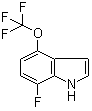 CAS # 1208977-14-3, 7-Fluoro-4-trifluoromethoxy-1H-indole