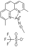 (乙腈)(2,9-二甲基-1,10-菲咯啉)银三氟甲烷磺酸盐分子结构 (CAS 1208985-60-7)
