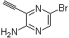 5-溴-3-乙炔基-2-吡嗪胺分子结构 (CAS 1209289-08-6)