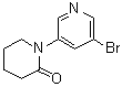 CAS 登录号：1209458-64-9, 1-(5-溴-3-吡啶基)-2-哌啶酮