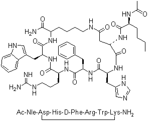structure of CAS# 121062-08-6, Melanotan II