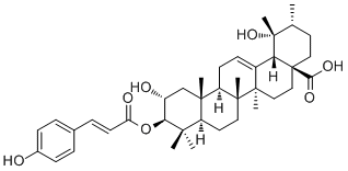 3-O-反式对香豆酰委陵菜酸分子结构 (CAS 121064-78-6)