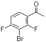 1-(3-溴-2,4-二氟苯基)乙酮分子结构 (CAS 1210824-63-7)