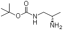 ((2S)-2-氨基丙基)氨基甲酸叔丁酯分子结构 (CAS 121103-15-9)