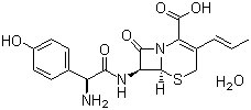 structure of CAS# 121123-17-9, Cefprozil hydrate