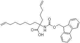 N-芴甲氧羰基-2-氨基-2-(戊-4-烯基)癸-9-烯酸分子结构 (CAS 1211504-14-1)