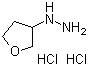 (Tetrahydro-3-furanyl)hydrazine hydrochloride molecular structure (CAS 1211514-64-5)