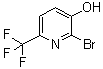 2-溴-6-(三氟甲基)-3-吡啶醇分子结构 (CAS 1211526-50-9)