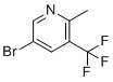 5-Bromo-2-methyl-3-(trifluoromethyl)pyridine molecular structure (CAS 1211526-51-0)