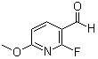 2-氟-6-甲氧基-3-吡啶甲醛分子结构 (CAS 1211530-70-9)
