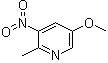 structure of CAS# 1211534-67-6, 5-Methoxy-2-methyl-3-nitropyridine