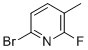 6-溴-2-氟-3-甲基吡啶分子结构 (CAS 1211536-81-0)