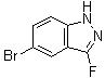 structure of CAS# 1211537-09-5, 5-溴-3-氟-1H-吲唑