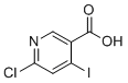 6-氯-4-碘吡啶-3-羧酸分子结构 (CAS 1211578-80-1)