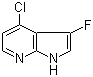 4-氯-3-氟-1H-吡咯并[2,3-b]吡啶分子结构 (CAS 1211582-49-8)