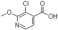 CAS # 1211584-06-3, 3-Chloro-2-methoxy-4-pyridinecarboxylic acid