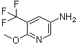 6-甲氧基-5-(三氟甲基)-3-吡啶胺分子结构 (CAS 1211584-76-7)