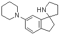 2,3-二氢-6-(1-哌啶基)-螺[1H-茚-1,2'-吡咯烷]分子结构 (CAS 1211592-96-9)