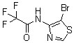 N-(5-溴-4-噻唑基)-2,2,2-三氟乙酰胺分子结构 (CAS 1211593-45-1)