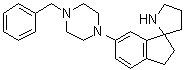 2,3-二氢-6-[4-(苯基甲基)-1-哌嗪基]-螺[1H-茚-1,2'-吡咯烷]分子结构 (CAS 1211593-93-9)
