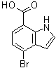 4-溴-1H-吲哚-7-羧酸分子结构 (CAS 1211594-25-0)
