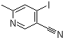 4-碘-6-甲基-3-吡啶甲腈分子结构 (CAS 1211594-67-0)