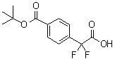 4-[叔丁氧羰基]-alpha,alpha-二氟苯乙酸分子结构 (CAS 1211594-71-6)