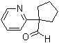 1-(2-吡啶基)环戊烷甲醛分子结构 (CAS 1211594-98-7)