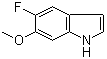 5-氟-6-甲氧基-1H-吲哚分子结构 (CAS 1211595-72-0)