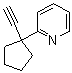 2-(1-乙炔基环戊基)吡啶分子结构 (CAS 1211596-03-0)