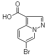 structure of CAS# 1211596-19-8, 6-溴吡唑并[1,5-a]吡啶-3-羧酸