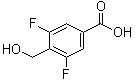 structure of CAS# 1211596-29-0, 3,5-二氟-4-(羟甲基)苯甲酸