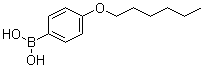 4-己氧基苯硼酸分子结构 (CAS 121219-08-7)