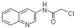 2-氯-N-3-喹啉基乙酰胺分子结构 (CAS 121221-07-6)