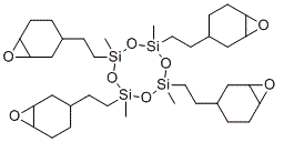 2,4,6,8-四甲基-2,4,6,8-四[2-(3,4-环氧环己基)乙基]环四硅氧烷分子结构 (CAS 121225-98-7)