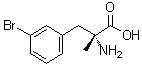 3-溴-alpha-甲基-D-苯丙氨酸分子结构 (CAS 1212321-90-8)
