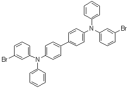 N,N'-二(3-溴苯基)-N,N'-二苯基[1,1'-联苯]-4,4'-二胺分子结构 (CAS 121246-40-0)