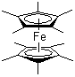 structure of CAS# 12126-50-0, Bis(pentamethylcyclopentadienyl)iron