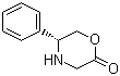 structure of CAS# 121269-45-2, (5R)-3,4,5,6-Tetrahydro-5-phenyl-4(H)-1,4-oxazin-2-one