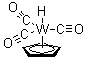 三羰基(环戊二烯基)氢化钨分子结构 (CAS 12128-26-6)