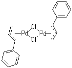 structure of CAS# 12131-44-1, 二聚氯化肉桂基钯