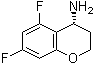 (4R)-5,7-二氟-3,4-二氢-2H-1-苯并吡喃-4-胺分子结构 (CAS 1213103-28-6)