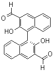 (R)-3,3'-二甲酰基-2,2'-二羟基-1,1'-联萘分子结构 (CAS 121314-69-0)