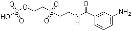 2-[2-(3-氨基苯甲酰胺基)乙基砜基]乙醇硫酸酯分子结构 (CAS 121315-20-6)