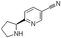 (S)-6-(吡咯烷-2-基)吡啶-3-甲腈分子结构 (CAS 1213447-26-7)