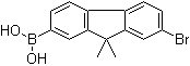 B-(7-溴-9,9-二甲基-9H-芴-2-基)硼酸分子结构 (CAS 1213768-48-9)