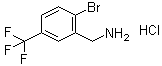 CAS # 1214331-01-7, 2-Bromo-5-(trifluoromethyl)benzenemethanamine hydrochloride