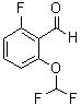 2-(二氟甲氧基)-6-氟苯甲醛分子结构 (CAS 1214333-68-2)