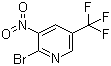 2-溴-3-硝基-5-(三氟甲基)吡啶分子结构 (CAS 1214336-90-9)